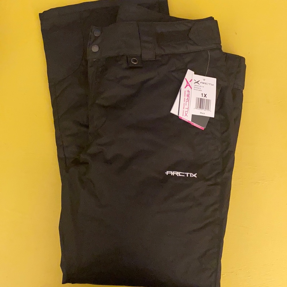 NWT Arctix Women's Insulated Snow Pants, Black, 1X